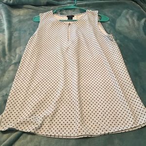 Blue with navy detail top